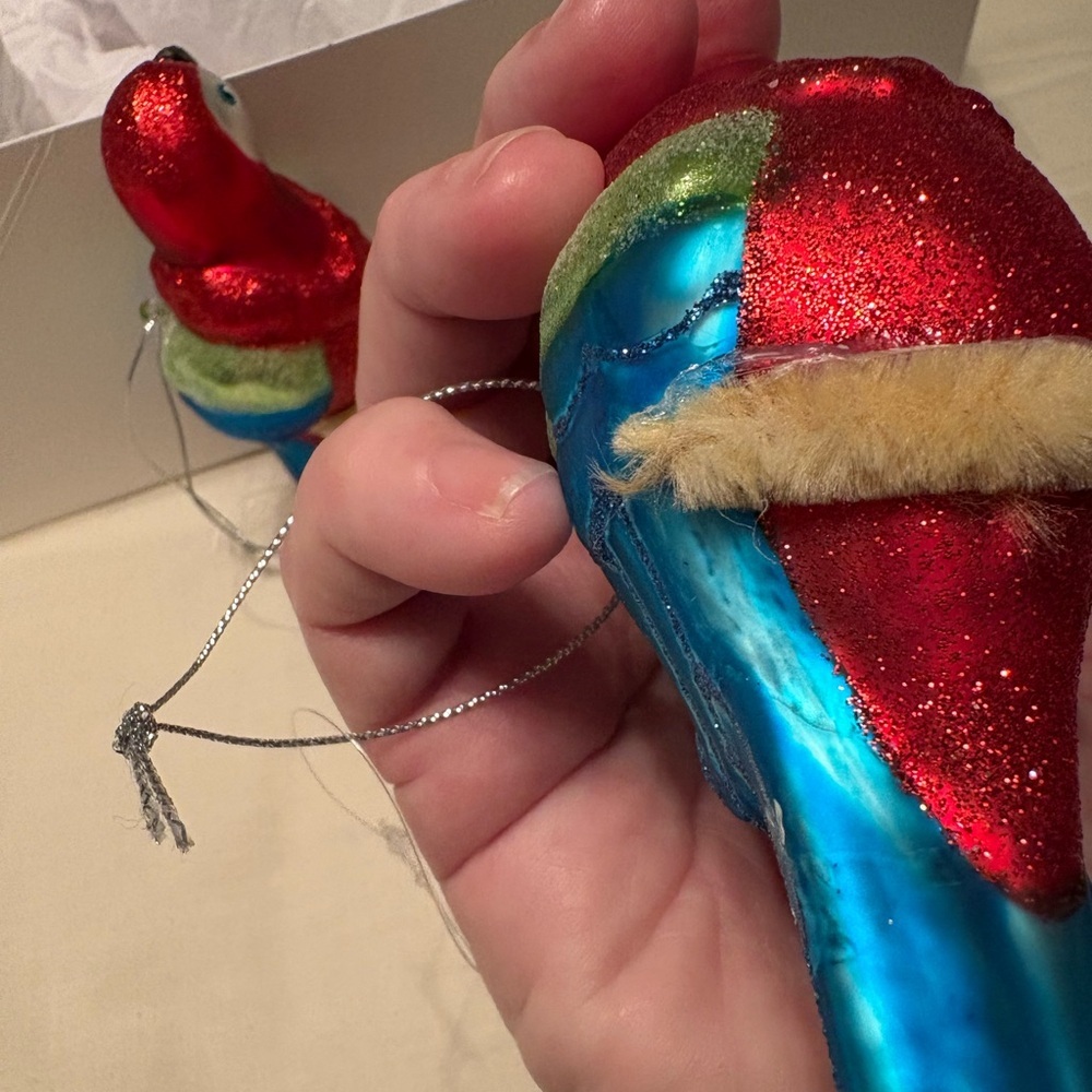 Colorful Parrot Bird Ornament Set - Picture 4 of 13